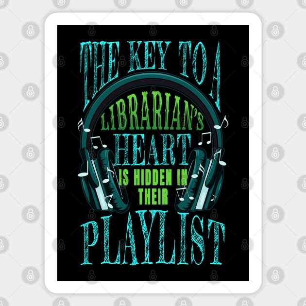 Librarian Heart Music Magnet by jeric020290